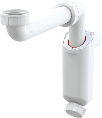 Сифон за мивка със шкаф DN32 с гайка 11/4"- A43S-DN32 Alca