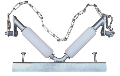 Приспособление V-форма с ролки и верига за професионални стълби - №3056 