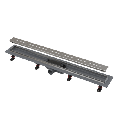 Линеен сифон 950мм с неръжд.РЪБ и решетка, воден и сух затвор Ф40 - APZ18-950 Alca