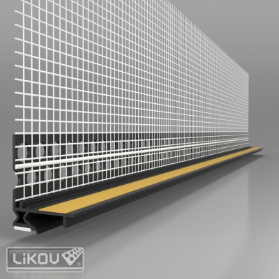 9мм 2D Прозоречен с Мрежа и Ламела профил RAL7016 антрацит -2,6 м (30 бр/кашон) - 868.0626 LIKOV 