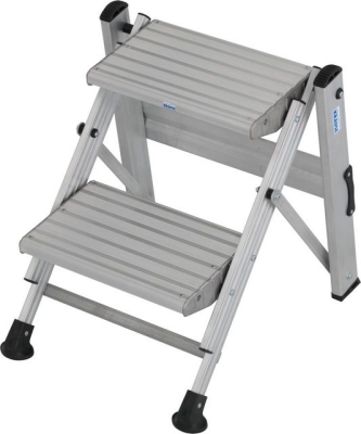 1x2 Сгъваема стълба с големи профилирани стъпала 230x370 mm Stabilo - 810502 KRAUSE