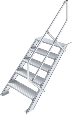   1х5 Стълбище с широки стъпала 800 мм, наклон 45° - 822543 KRAUSE