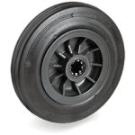 Серия 52 Колела с иглен лагер, черна гума/полипропилен - Tellure Rota Ф150мм.  
