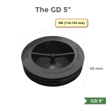 Универсален, мембранен клапан за сифон (114-130мм) - GD5 Green Drain