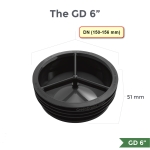Универсален, мембранен клапан за сифон (150-156мм) - GD6 Green Drain