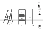 Стълба SLIM STEP с 2 широки стъпала