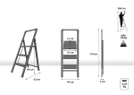 Стълба SLIM STEP с 2 широки стъпала
